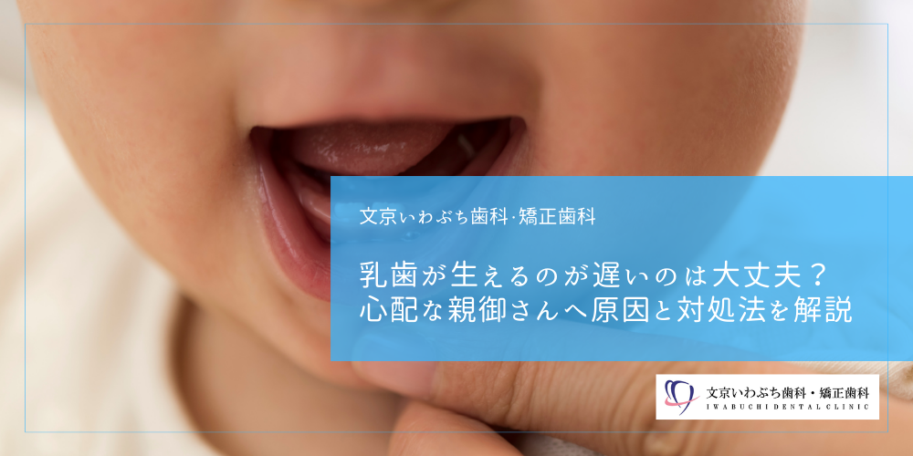 乳歯が生えるのが遅いのは大丈夫?心配な親御さんへ原因と対処法を解説
